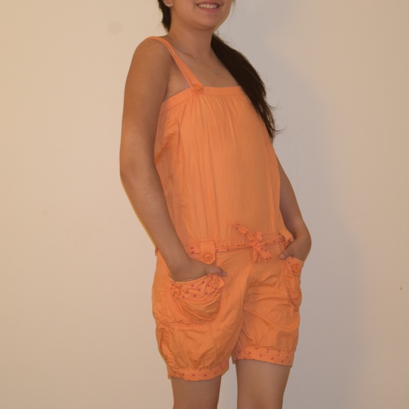 Orange youthful romper - Picture 3 of 5